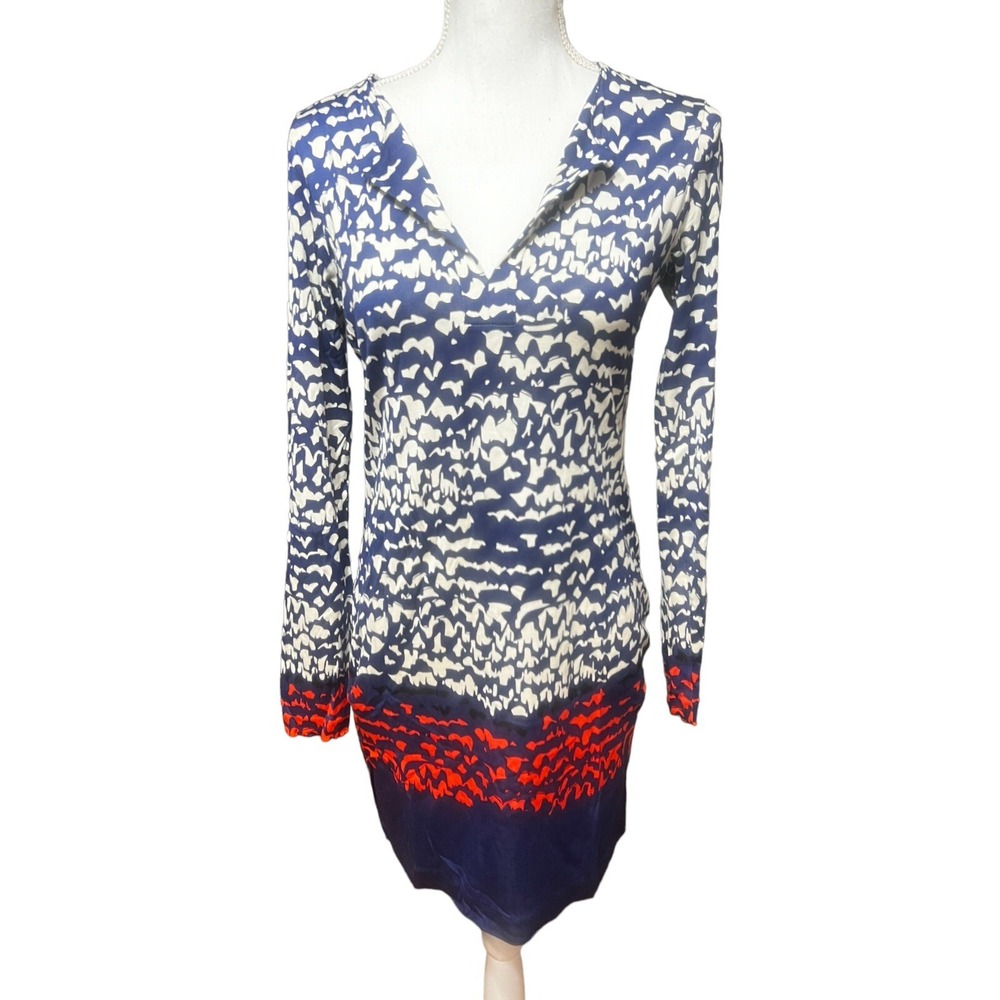 Diane Von Furstenberg‎ Reina Silk Knit Dress Size 4